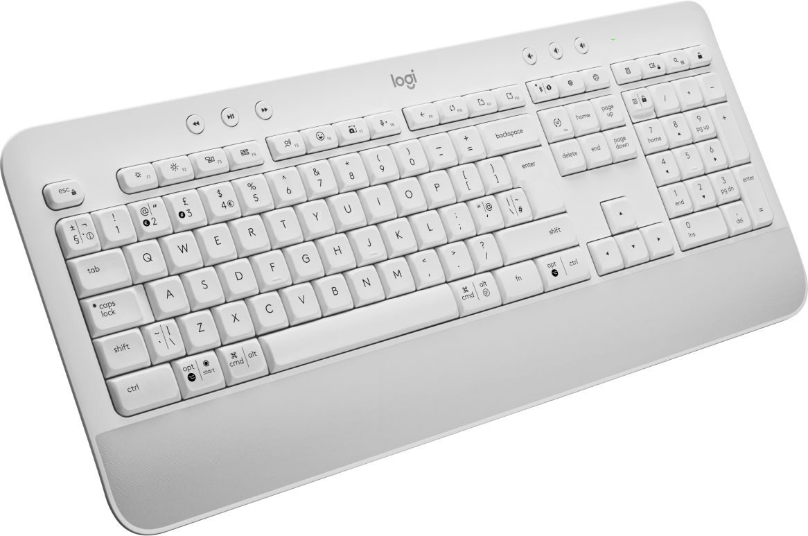 Logitech Signature K650 tastiera Bluetooth QWERTY Inglese britannico Bianco