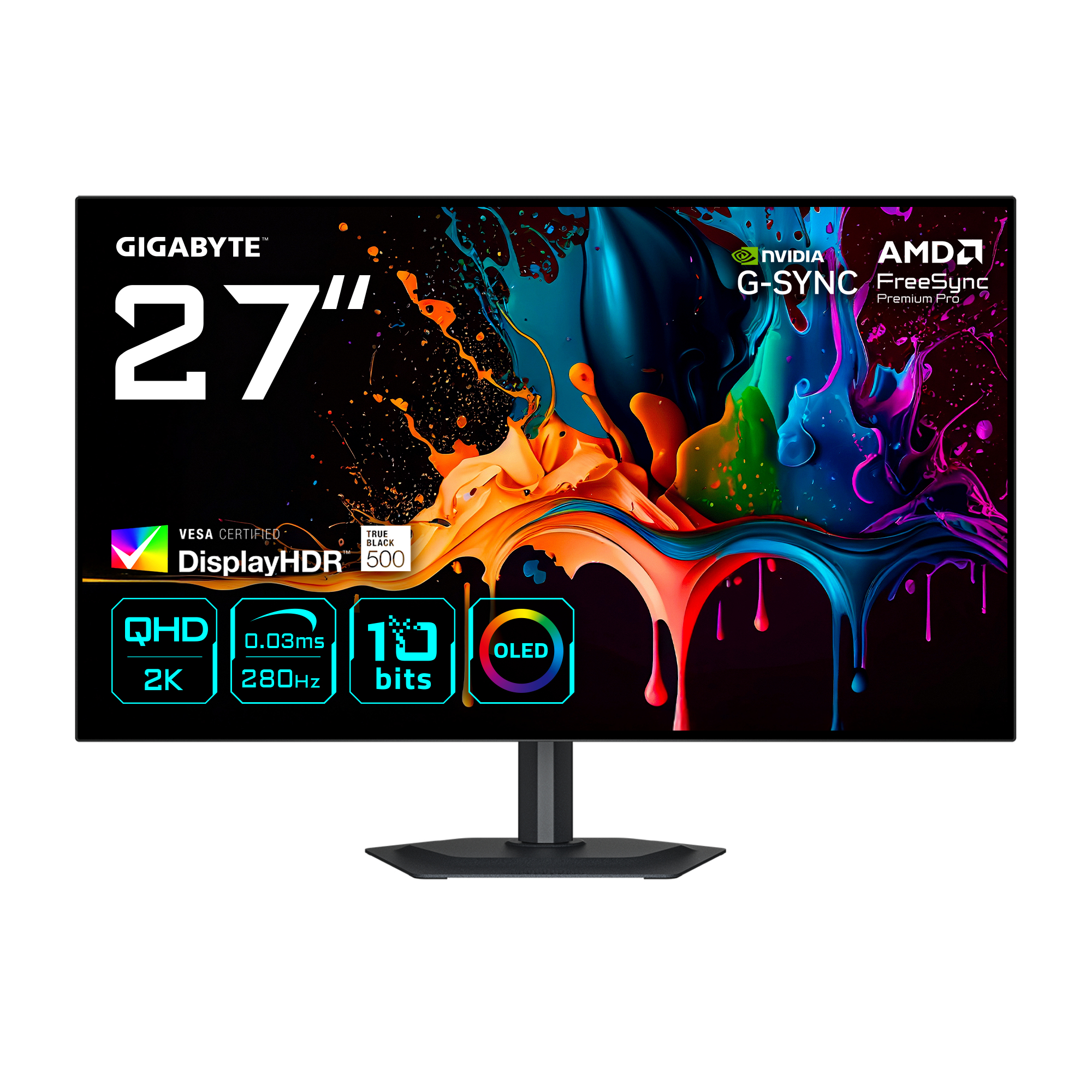 Gigabyte MO27Q28G - OLED-Monitor - Gaming - 68.6 cm (27)
