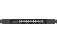 Lanberg Switch rack 19 PoE+ 24x 100Mb PoE+/2x SFP ETHERNET 360W - Switch - Ethernet