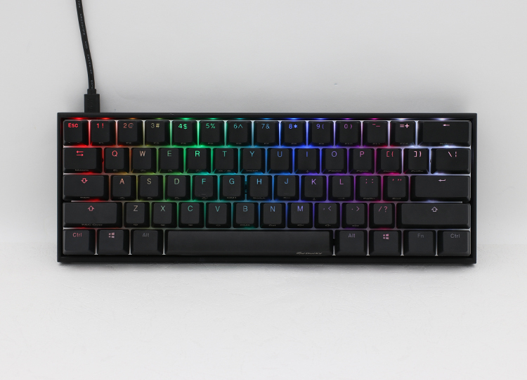 Ducky Mecha Mini - Mini - USB - Mechanischer Switch - RGB-LED - Schwarz - Maus enthalten