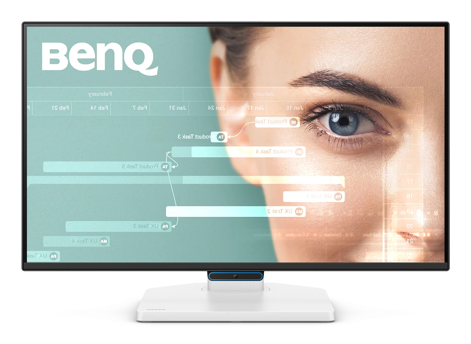 BenQ GW2490TC Monitor PC 61 cm (24) 1920 x 1080 Pixel Full HD LED Nero, Bianco