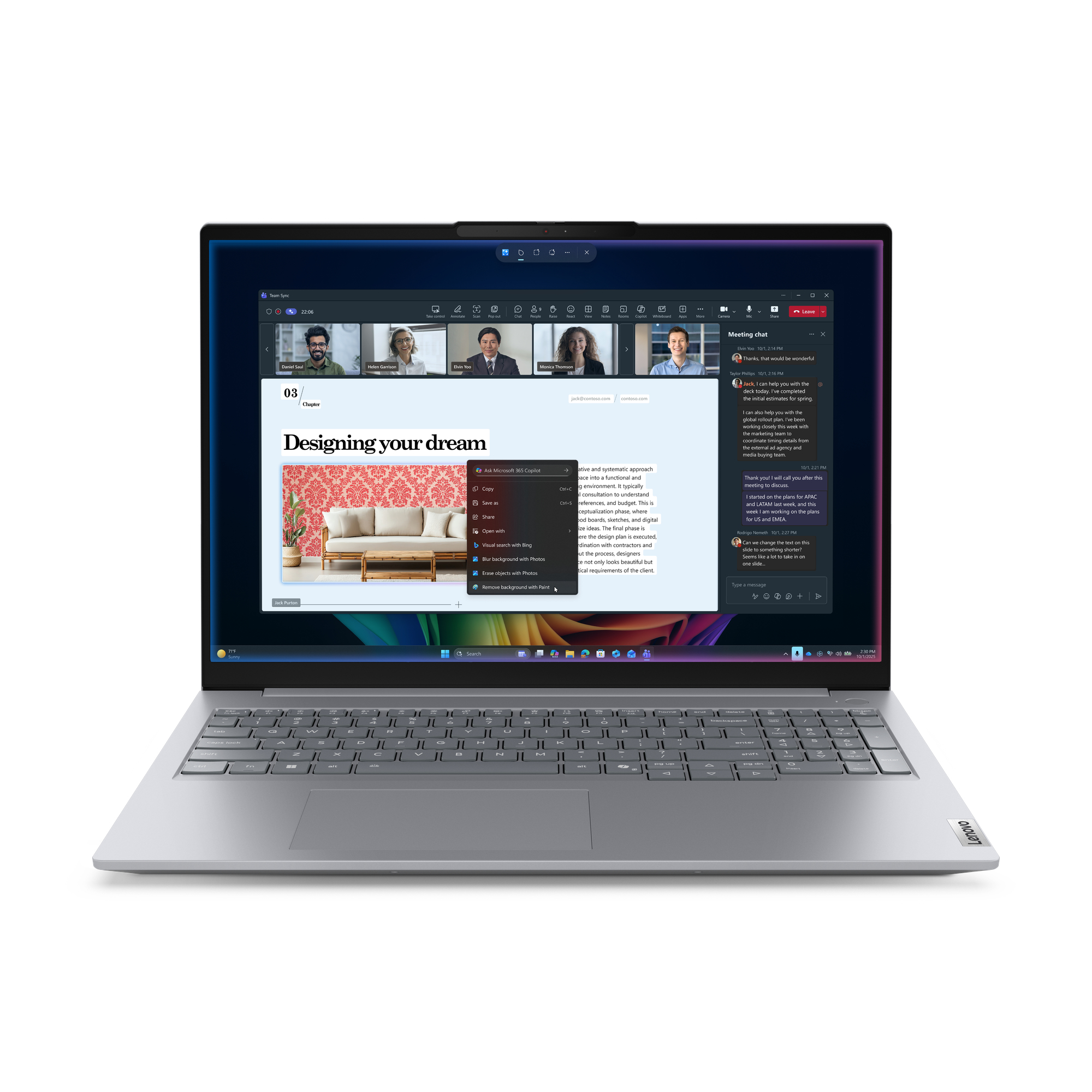 Lenovo ThinkBook 16 G9 IPL Copilot+ PC Intel Core Ultra 7 355 Laptop 40.6 cm (16) WUXGA 16 GB DDR5-SDRAM 512 GB SSD Wi-Fi 7 (802.11be) Windows 11 Pro German Grey