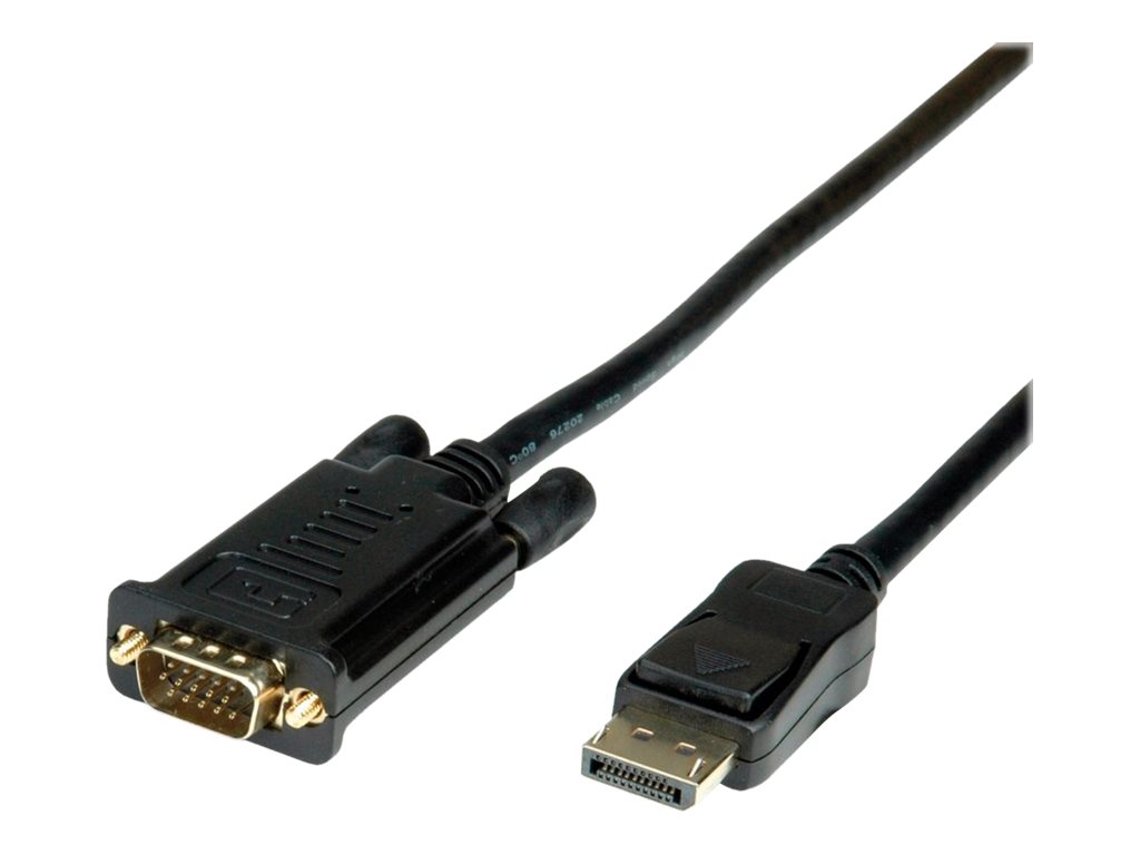 Value 11.99.5801 cable DisplayPort 1,5 m VGA (D-Sub) Negro