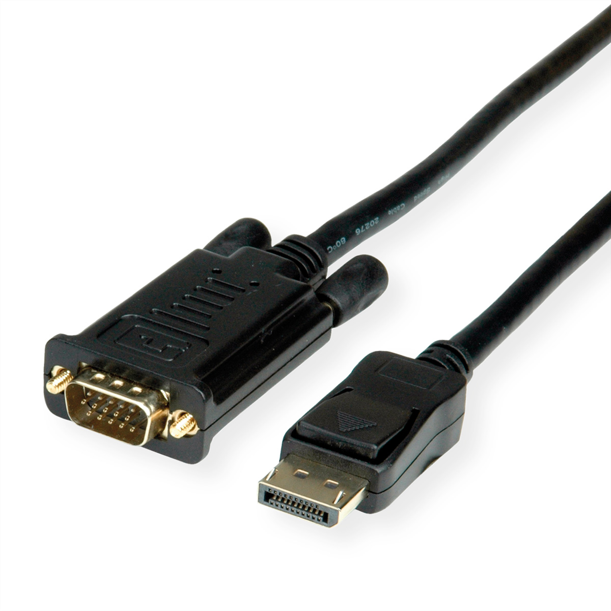 Value 11.99.5801 cble DisplayPort 1,5 m VGA (D-Sub) Noir