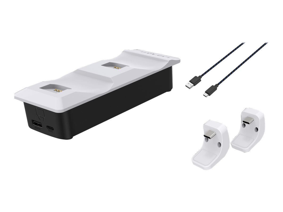 Venom Twin Docking Station - Ladest�nder - 3 Ausgabeanschlussstellen (2 x Dock-Anschluss, USB)