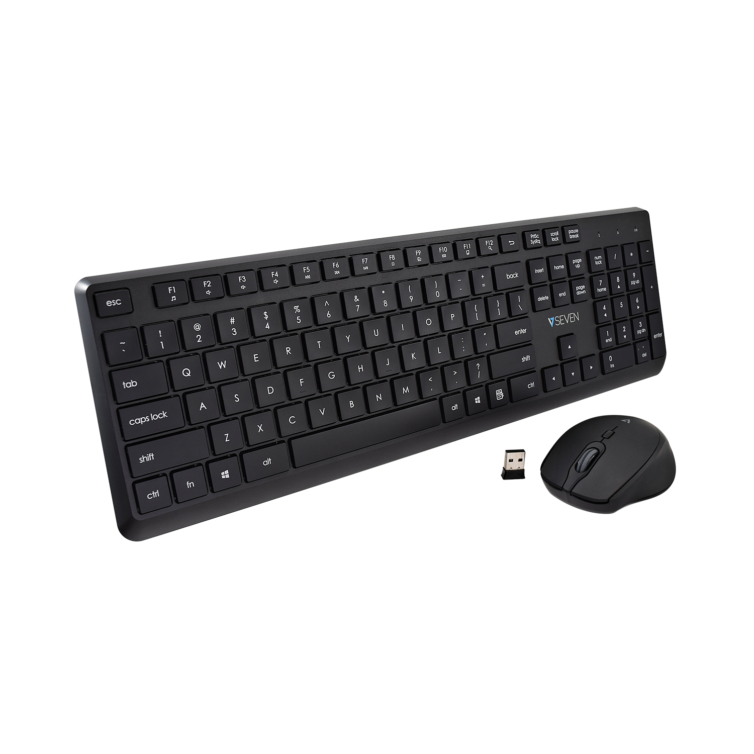 V7 Pro Wireless Keyboard Mouse US - Tastatur - QWERTY