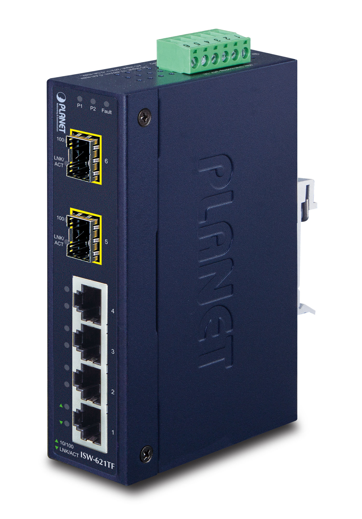 PLANET ISW-621TF commutateur rseau Non-gr L2 Fast Ethernet (10/100) Bleu