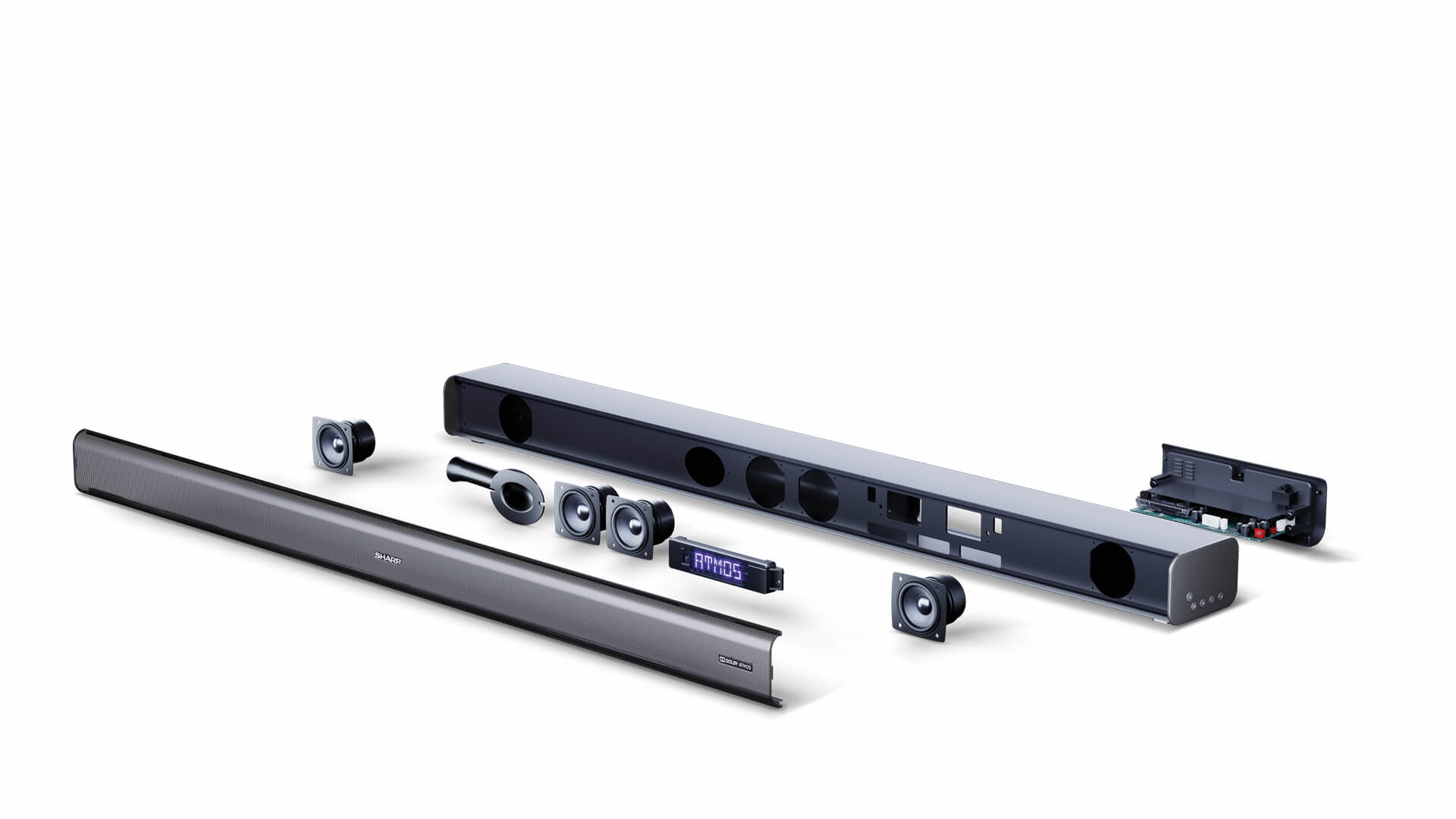 Sharp HT-SBW460 haut-parleur soundbar M�tallique 3.1 canaux 440 W