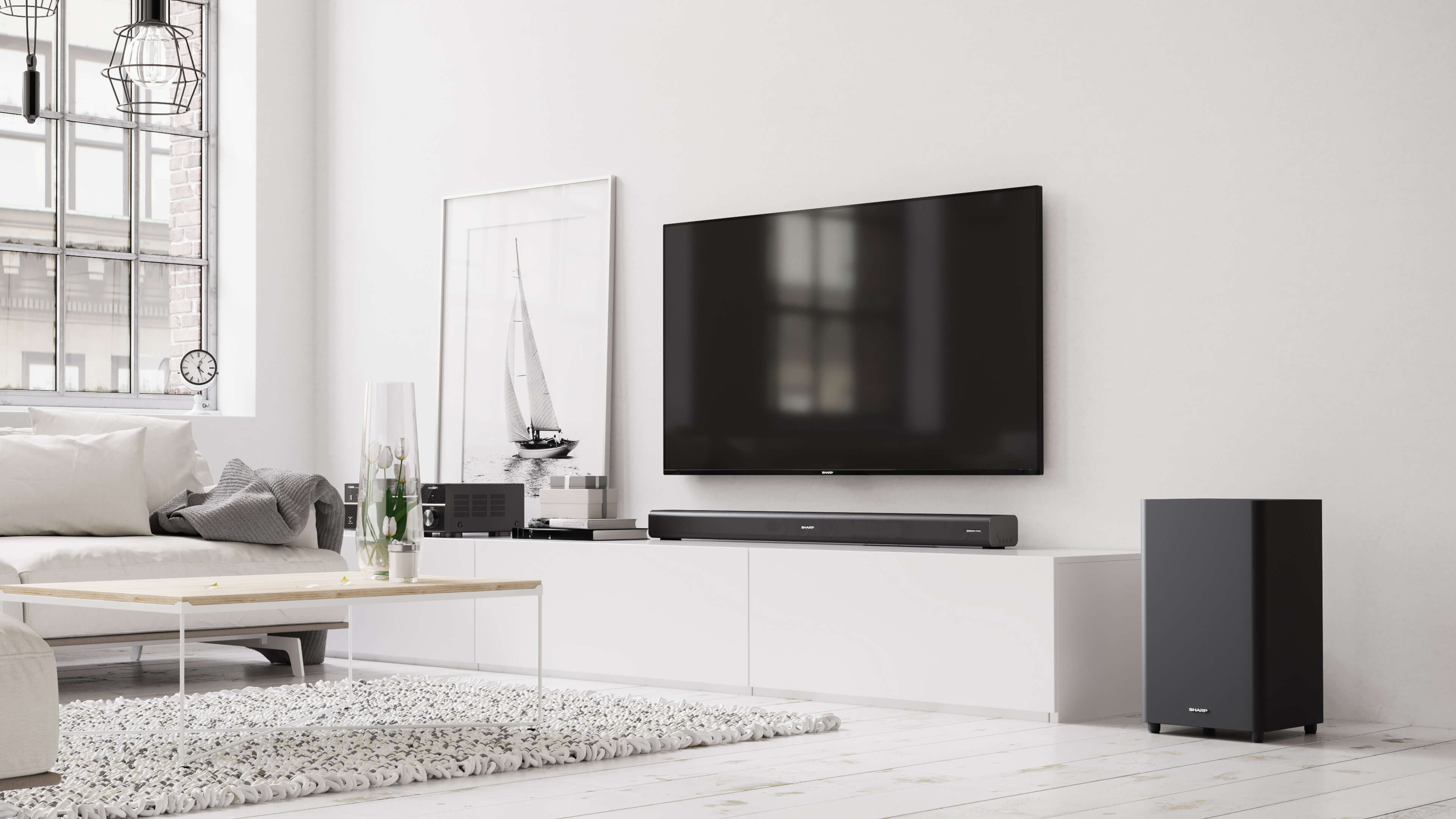 Sharp HT-SBW460 haut-parleur soundbar M�tallique 3.1 canaux 440 W