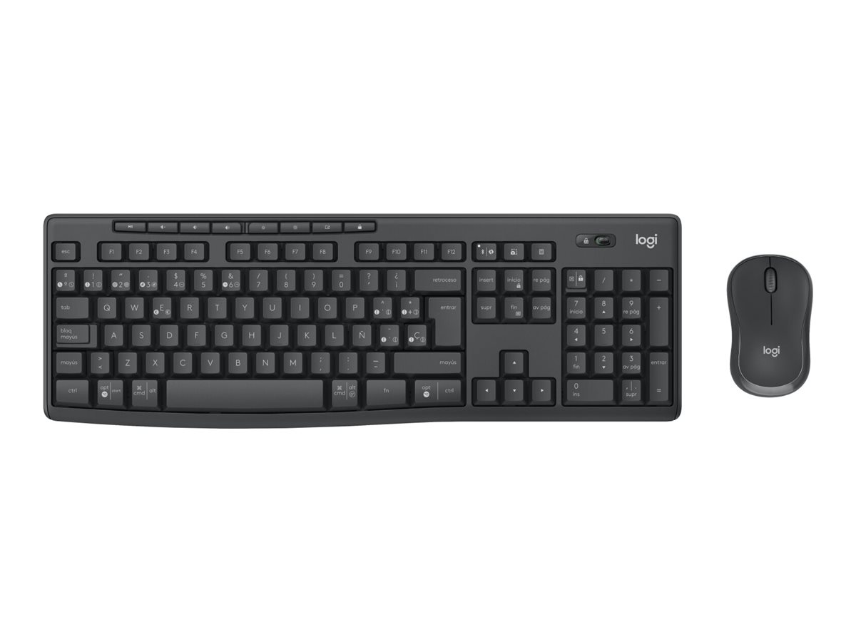 Logitech MK370 Combo for Business clavier Souris incluse RF sans fil + Bluetooth QWERTY Nordique Graphite