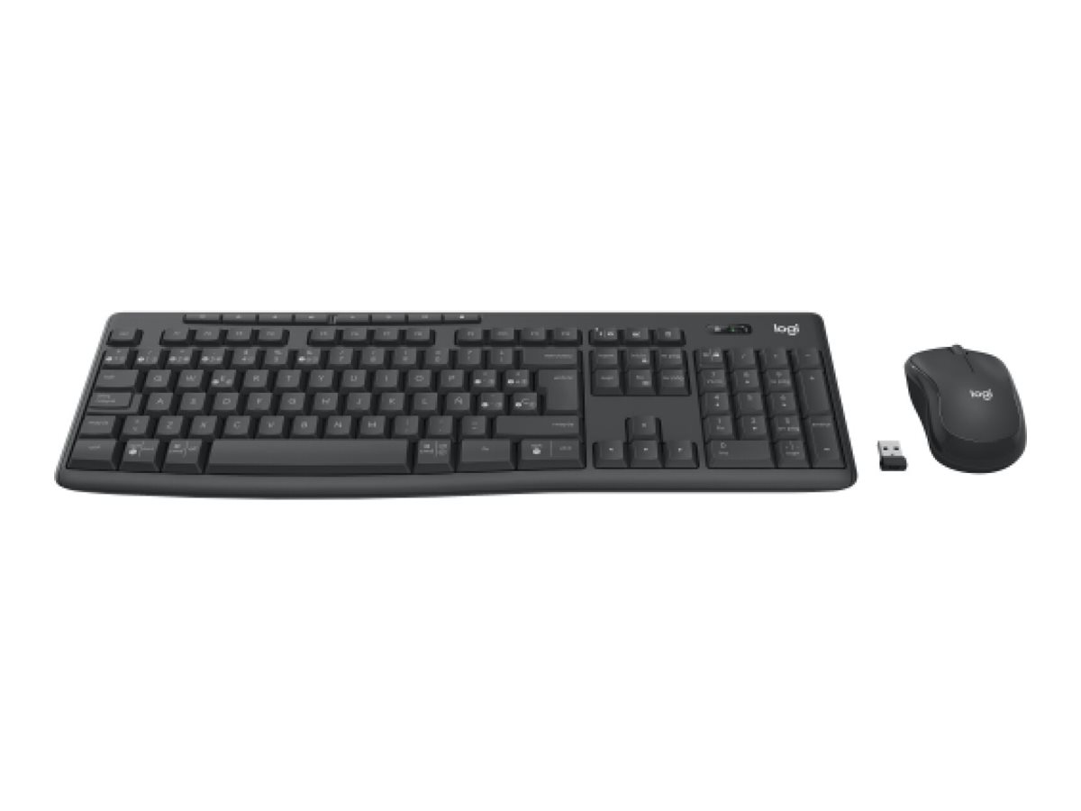 Logitech MK370 Combo for Business keyboard Mouse included RF Wireless + Bluetooth QWERTY Nordic Graphite