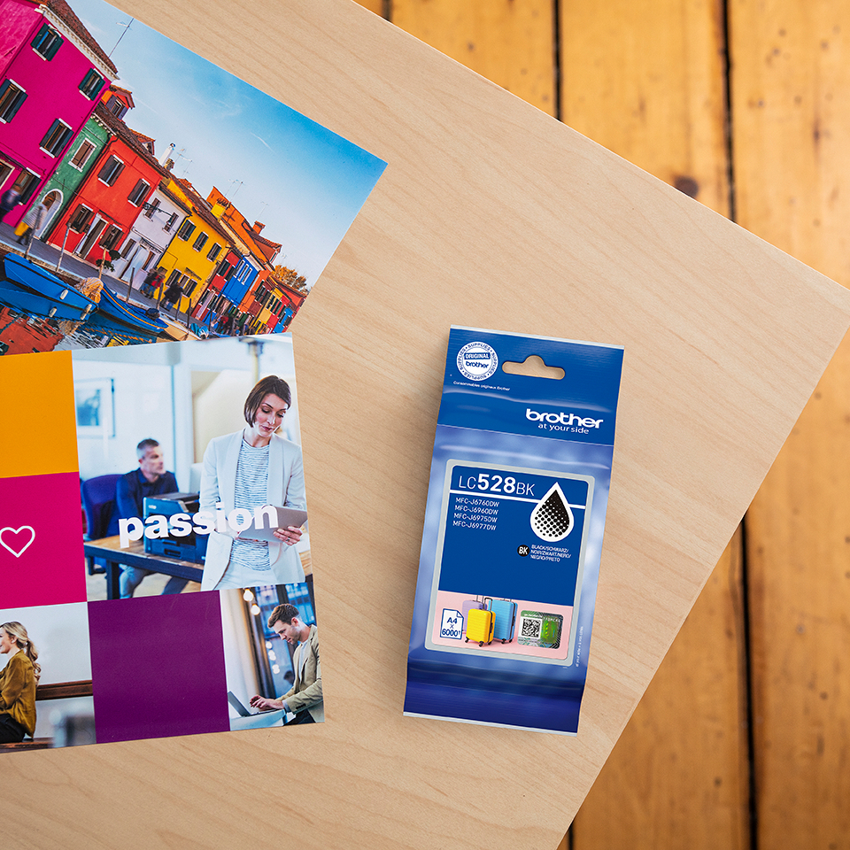 Brother LC528BK cartucho de tinta 1 pieza(s) Original Negro