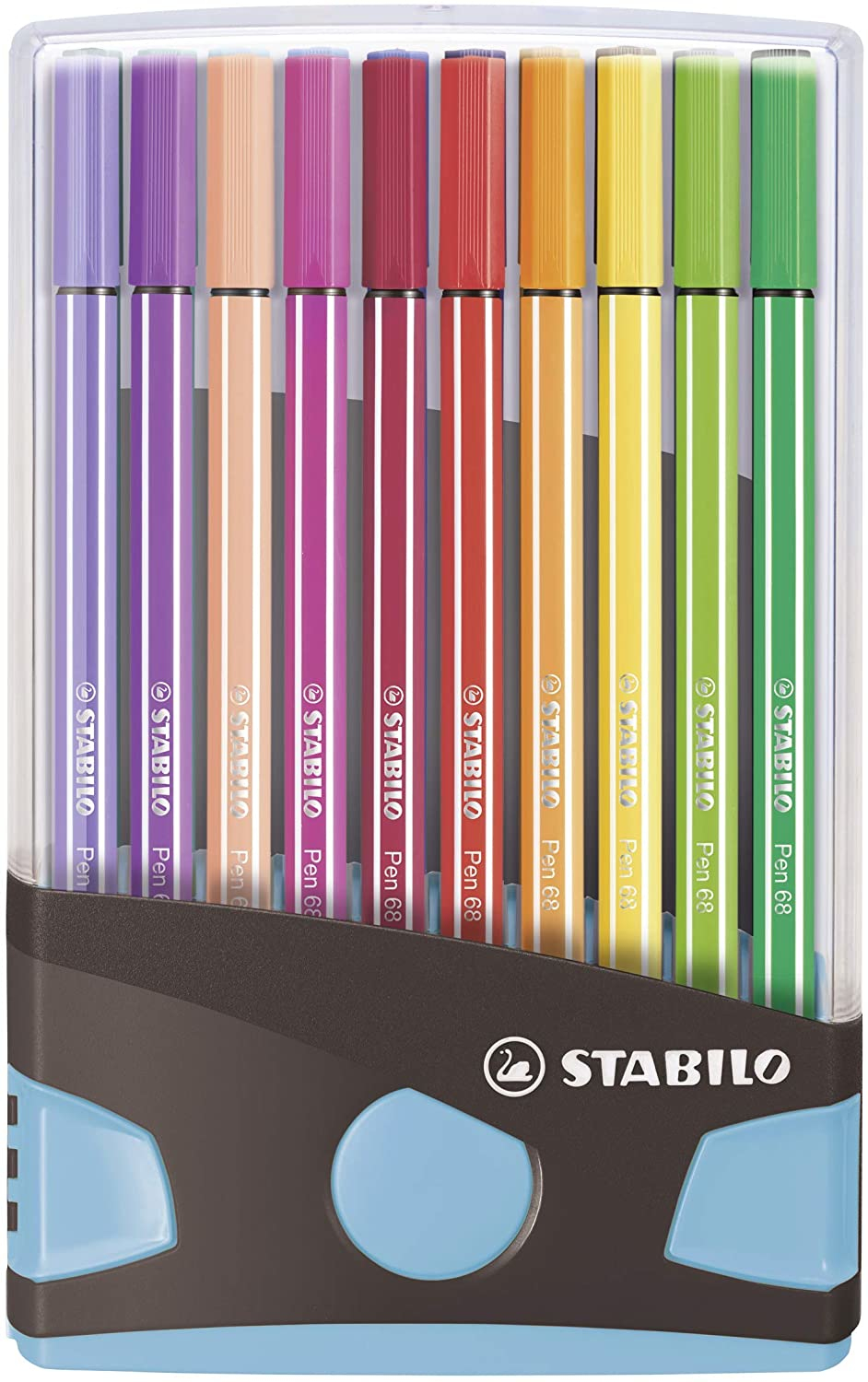 STABILO Pen 68 - Medium - 20 Farben - Mehrfarben - 1 mm - 24 h - Tinte auf Wasserbasis
