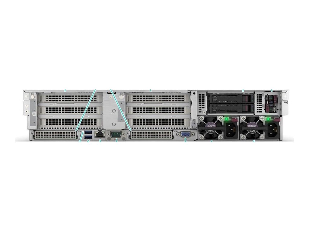 HPE ProLiant DL385 Gen11 - Server - Rack-Montage - 2U - zweiweg - 1 x EPYC 9115 / 2.6 GHz - RAM 64 GB - SATA/SAS/NVMe - Hot-Swap 6.4 cm (2.5)
