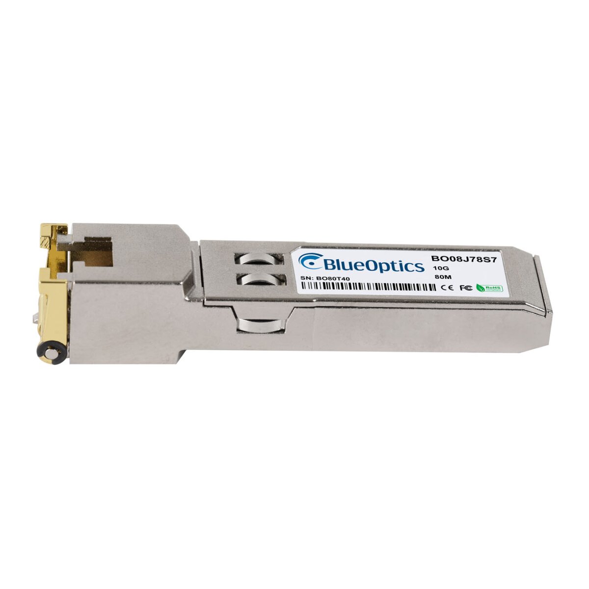 BlueOptics SFP-10G-RJ45-80M-MT-BO red modulo transceptor Cobre 10000 Mbit/s SFP+