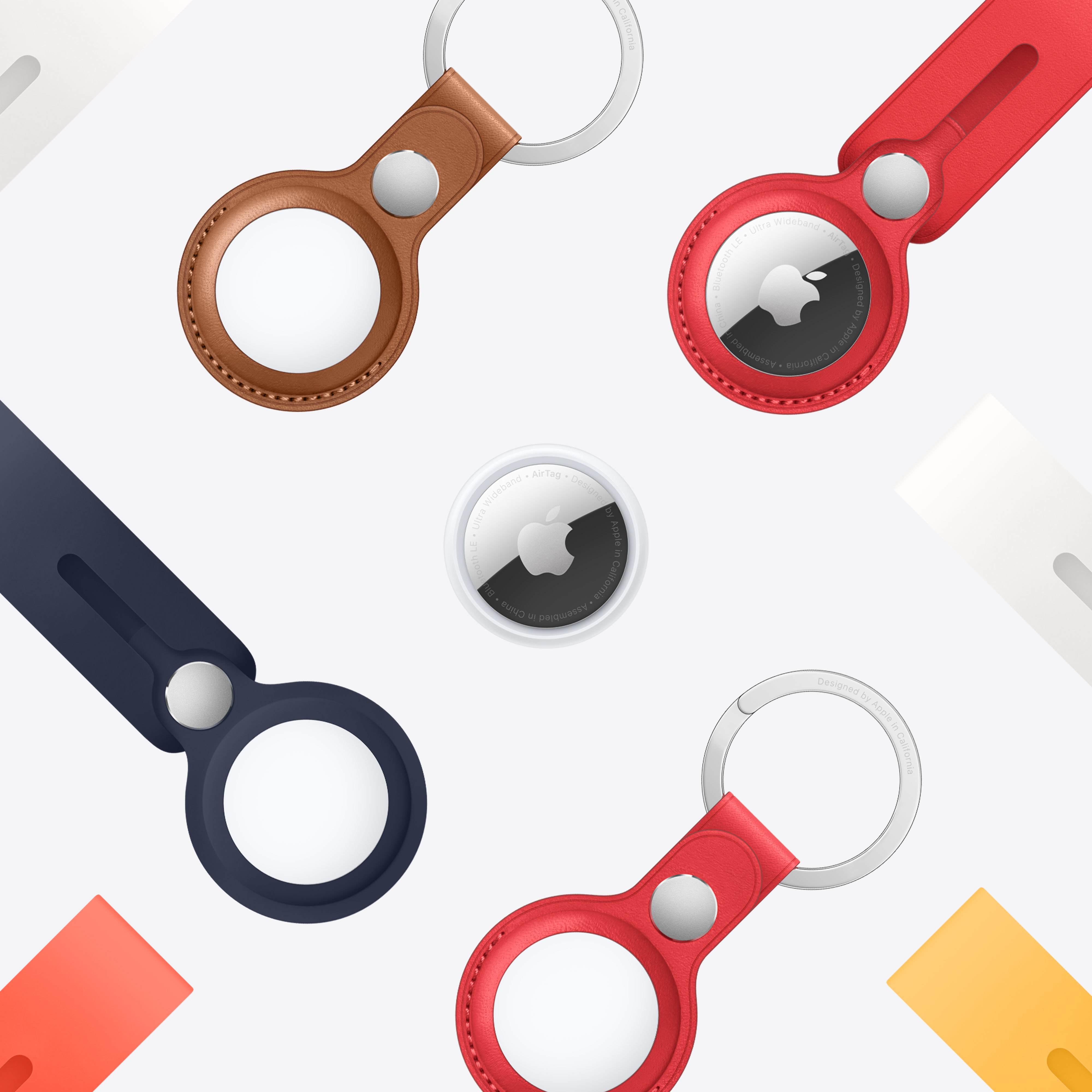 Apple AirTag Bluetooth Argent, Blanc