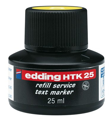Edding HTK 25 ricarica per evidenziatori Giallo 25 ml 1 pz
