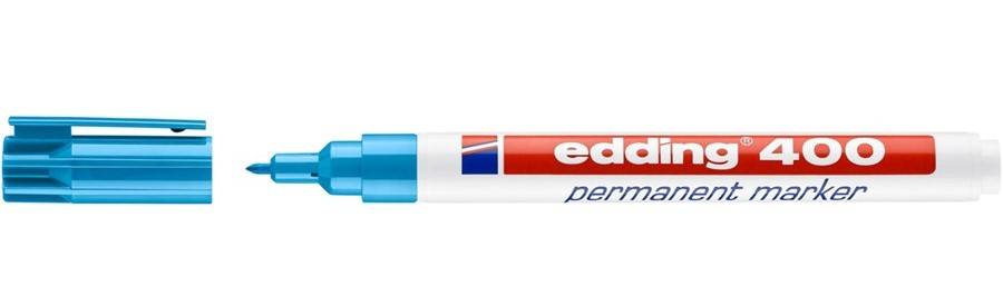 EDDING 4-400010  Edding 400 permanent marker Bullet tip Light Blue