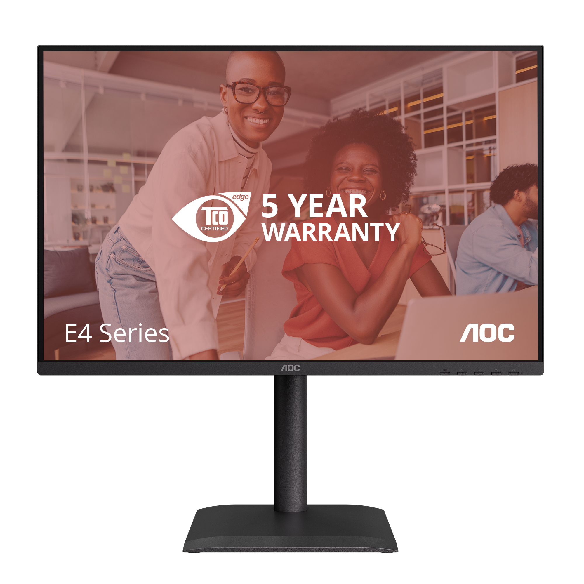 AOC E4 X24E4U computer monitor 61 cm (24) 1920 x 1200 pixels Full HD LED Black