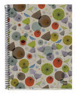 MIQUELRIUS Collegeblock DIN A5 kariert bunt - B�rokleinmaterial - A5