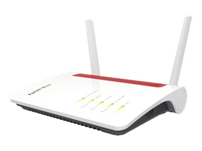 FRITZ!Box 6850 LTE router inal�mbrico Gigabit Ethernet Doble banda (2,4 GHz / 5 GHz) 4G Rojo, Blanco