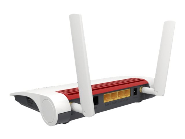 FRITZ!Box 6850 LTE router inal�mbrico Gigabit Ethernet Doble banda (2,4 GHz / 5 GHz) 4G Rojo, Blanco