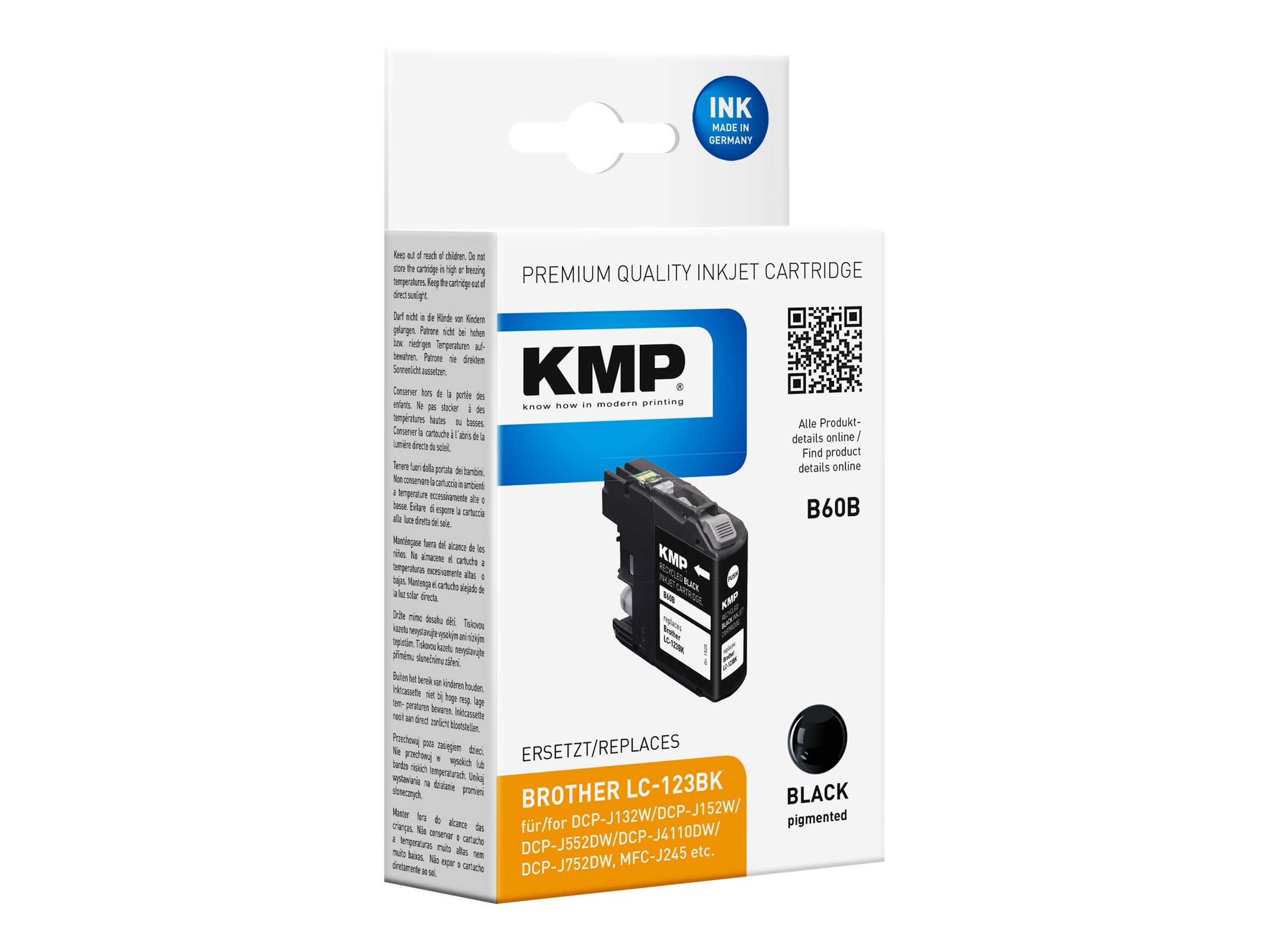 KMP B60B ink cartridge 1 pc(s) Compatible Black