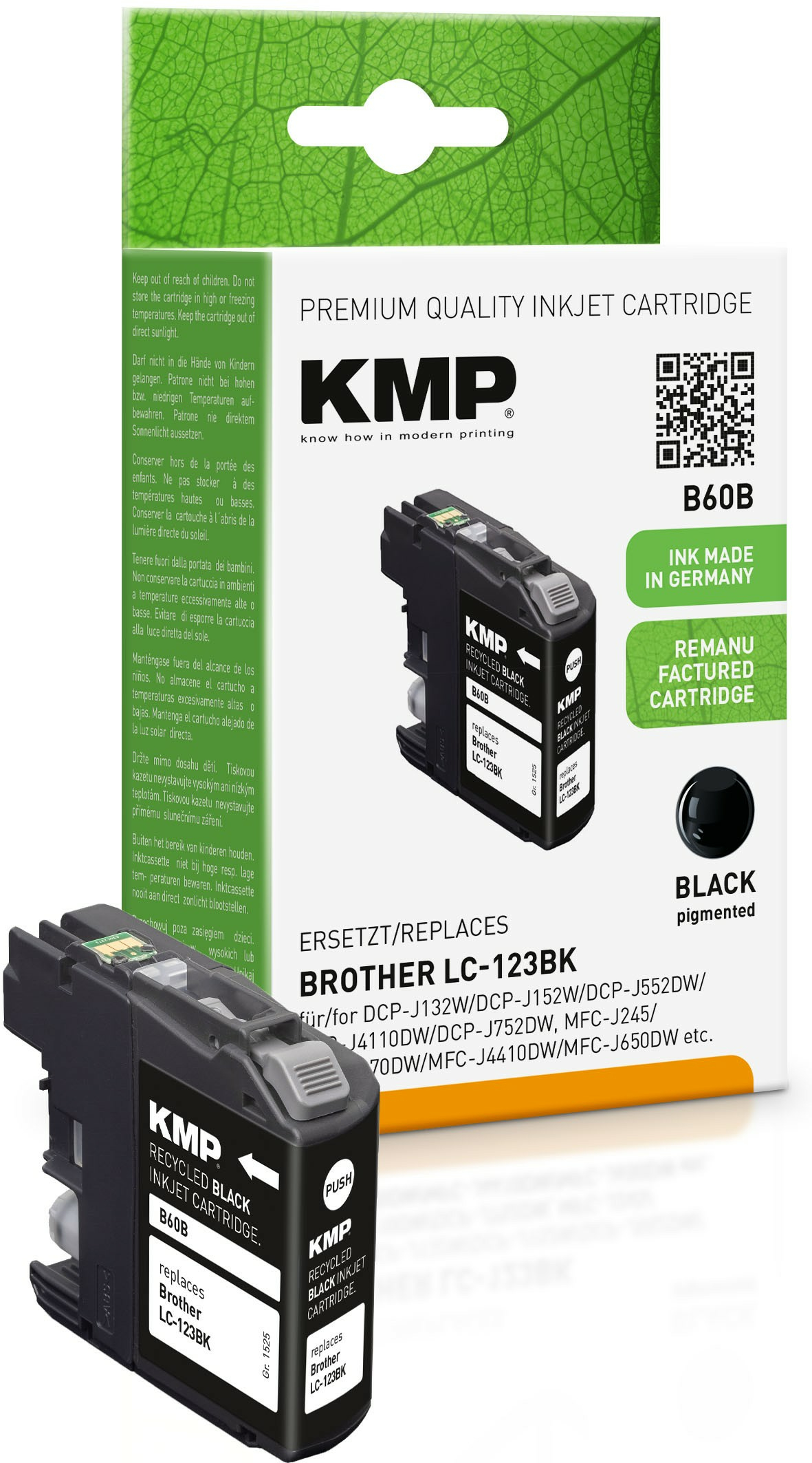KMP B60B ink cartridge 1 pc(s) Compatible Black