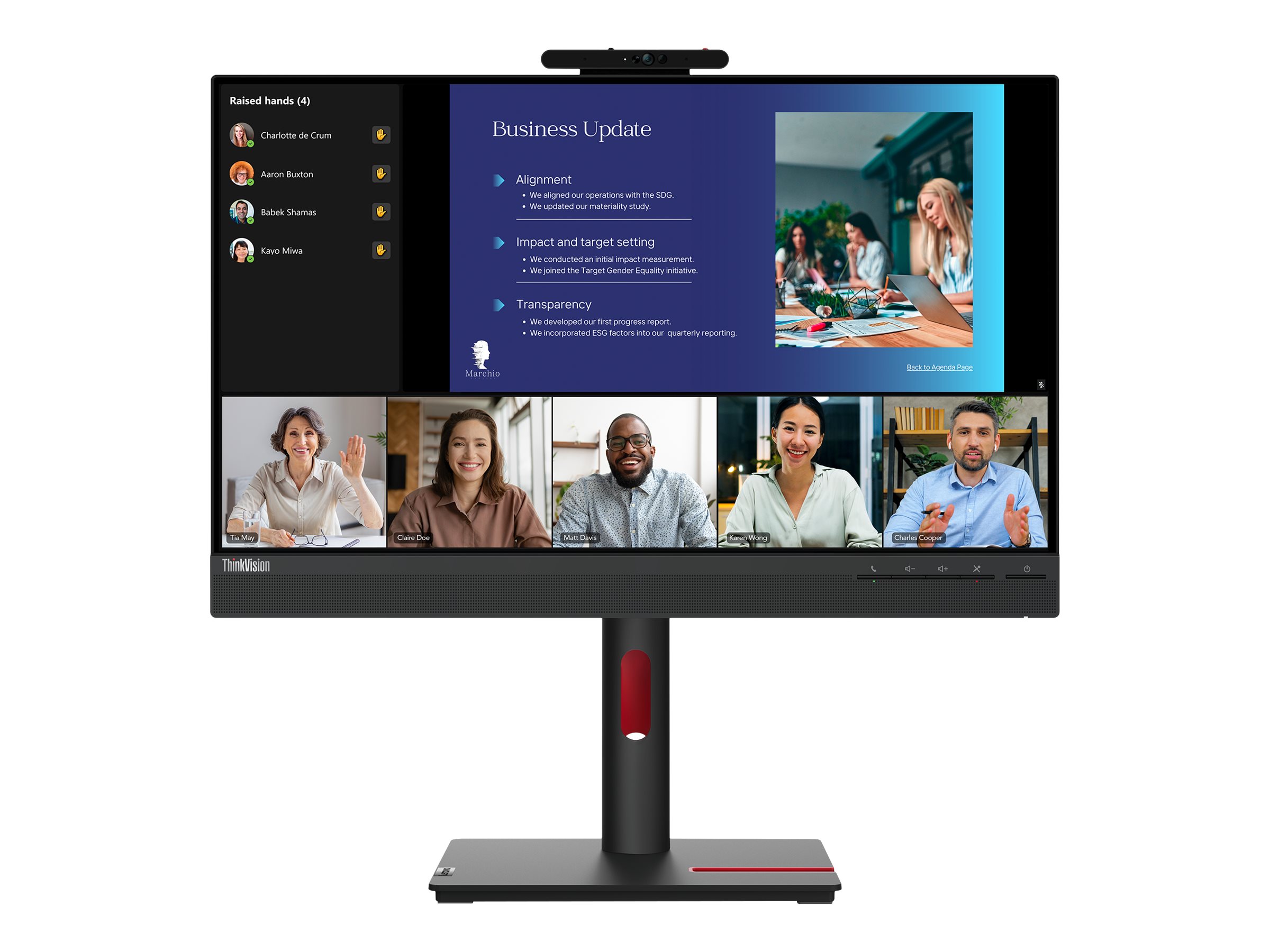 Lenovo ThinkVision T24v-30 - LED-Monitor - 61 cm (24)