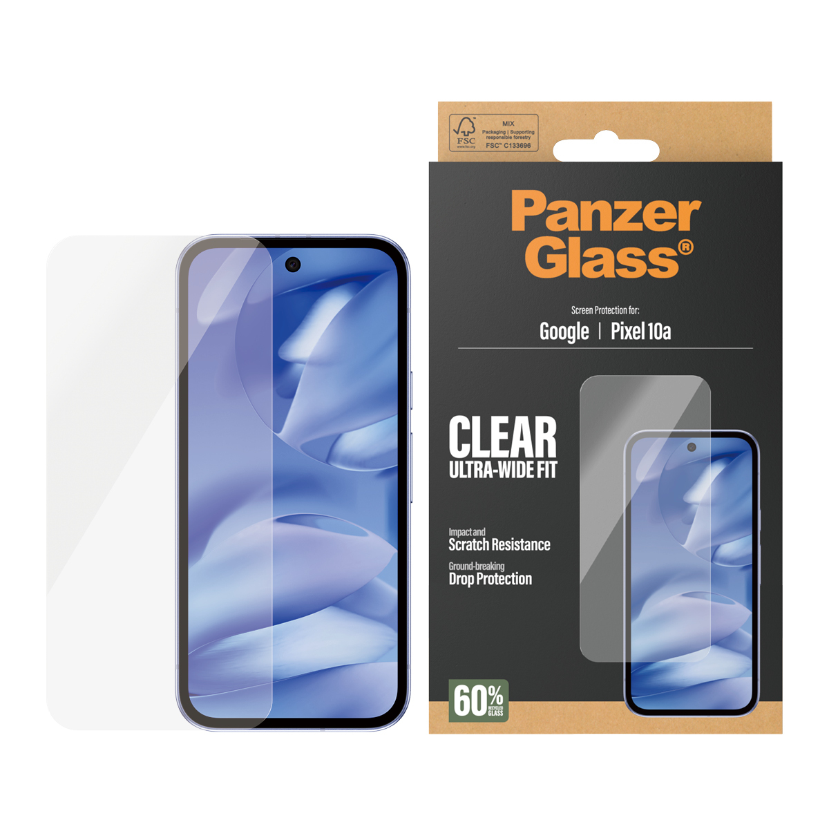 PanzerGlass Bildschirmschutz f�r Handy - ultrabreite