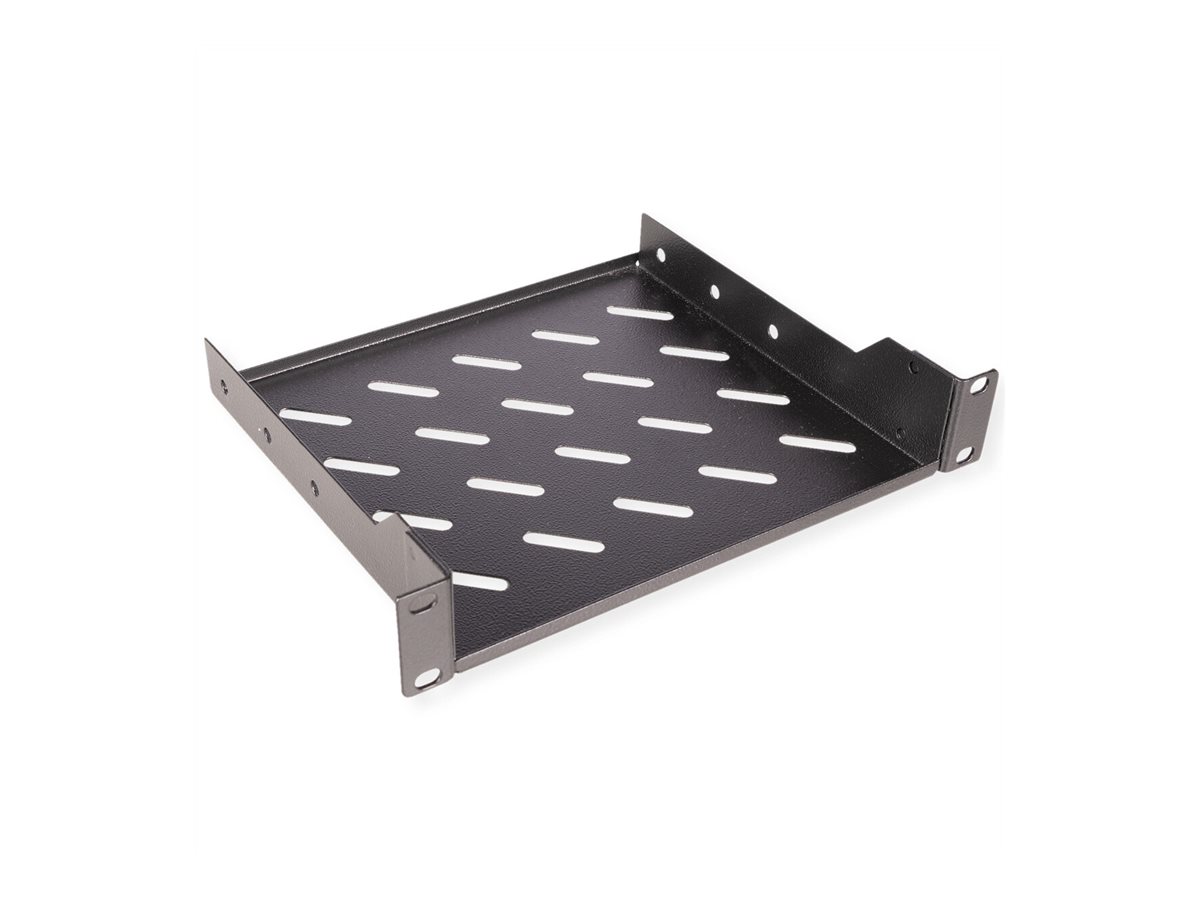 ROLINE Rack - Regal - Tiefe 200 mm - RAL 9005, Jet Black - 1U - 25.4 cm (10)