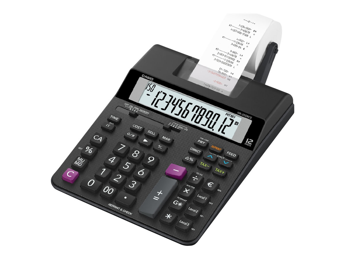 Casio HR-200RCE calculator Desktop Printing Black
