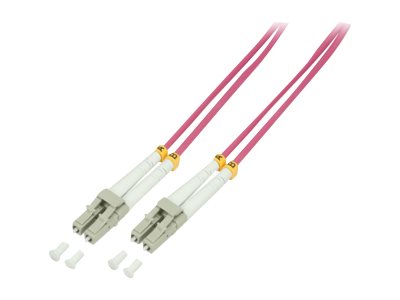 LogiLink 1m, LC - LC cavo a fibre ottiche OM4 Viola