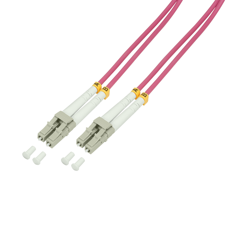 LogiLink 1m, LC - LC cavo a fibre ottiche OM4 Viola