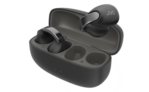 JVC Nearphone Casque True Wireless Stereo (TWS) Clip doreille Appels/Musique Bluetooth Noir