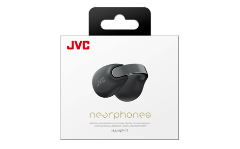 JVC Nearphone Casque True Wireless Stereo (TWS) Clip doreille Appels/Musique Bluetooth Noir