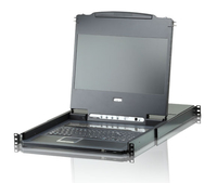 ATEN CL6708MW switch per keyboard-video-mouse (kvm) Montaggio rack Nero