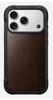 Nomad Rugged Leather Case iPhone 17 Pro Rustic Brown Horween