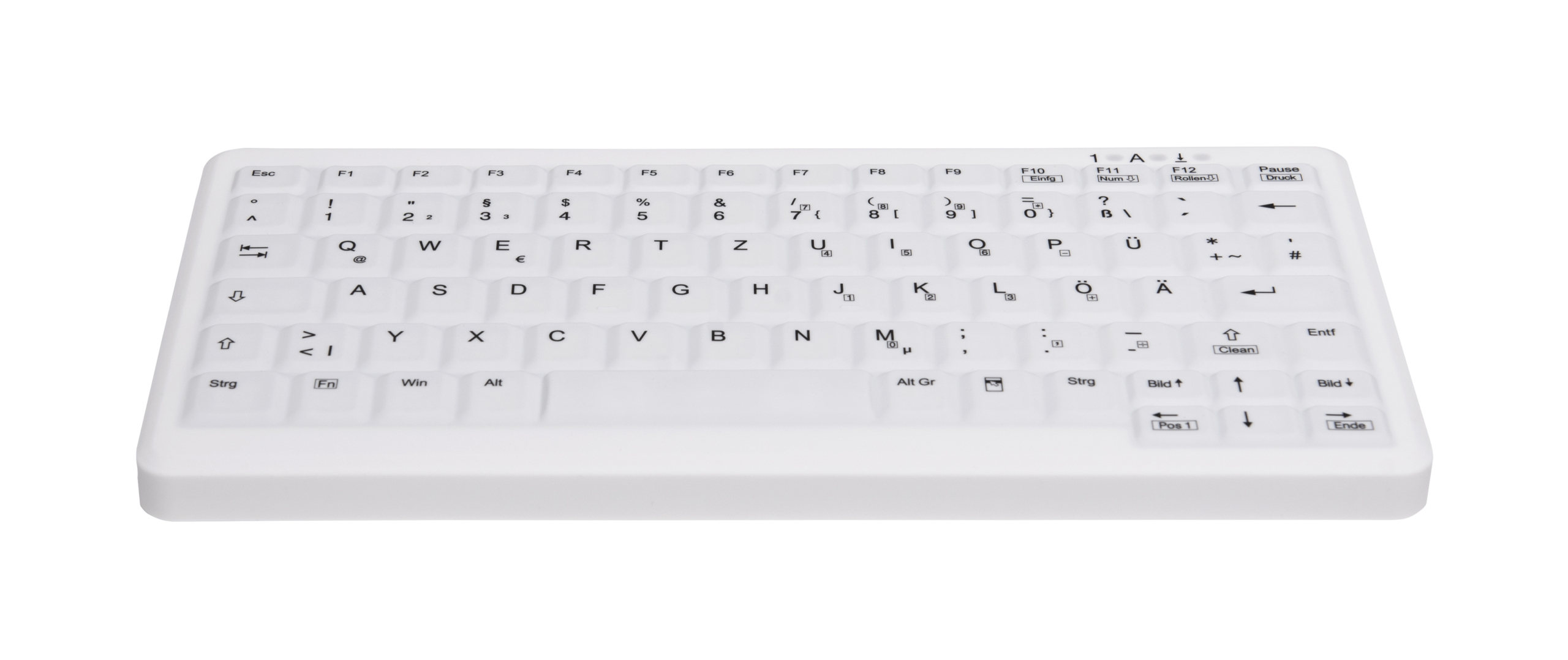 CHERRY AK-C4110 teclado USB QWERTY Ingl�s de EE. UU. Blanco