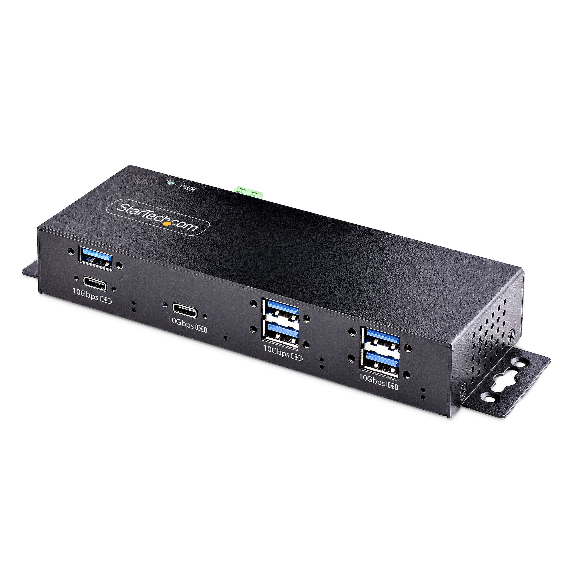 StarTech.com 7-Port Industrial USB Hub 10Gbps Hub, Metal, Mountable, TAA