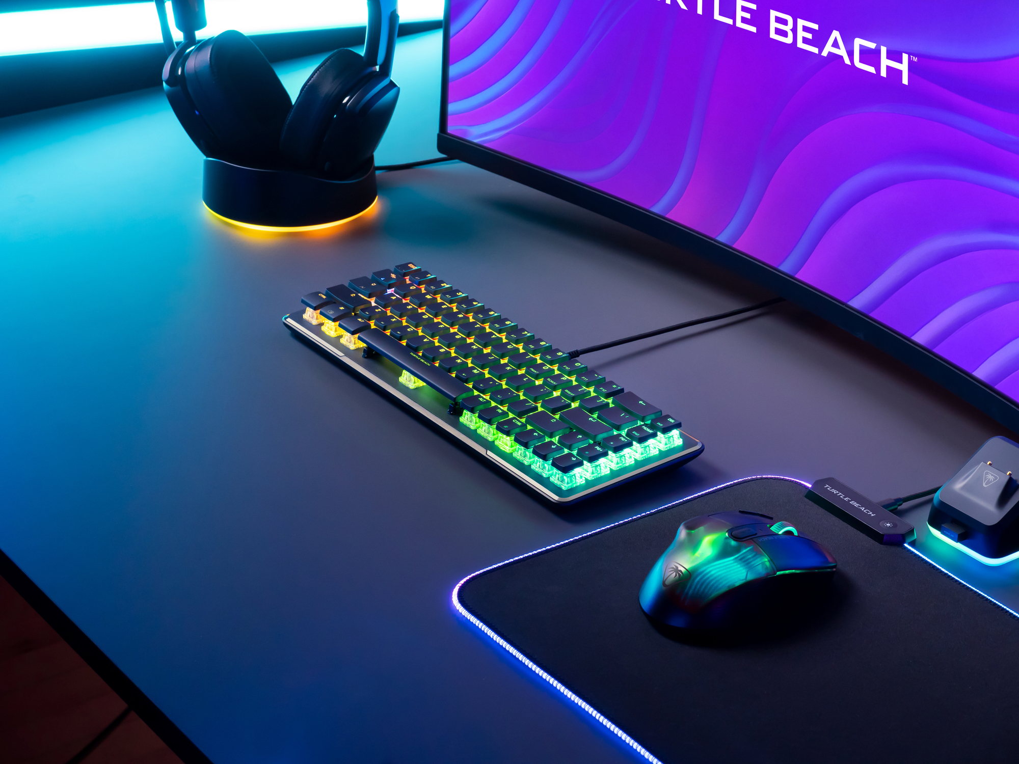 Turtle Beach Vulcan II Mini tastiera Gaming USB QWERTY Tedesco Nero