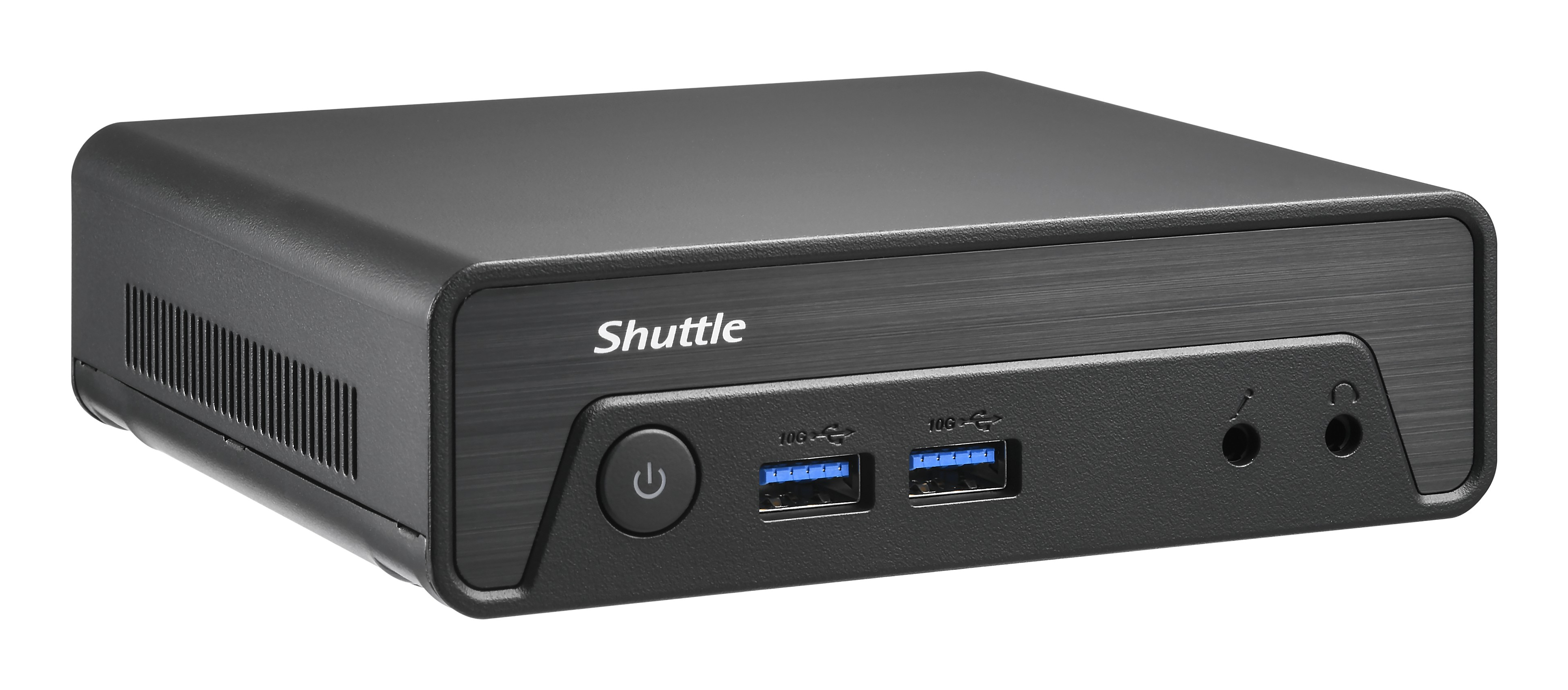 Shuttle NE1010XA PCs/estaci�n de trabajo Intel� N N100 8 GB DDR4-SDRAM 128 GB SSD Slim PC Mini PC Negro