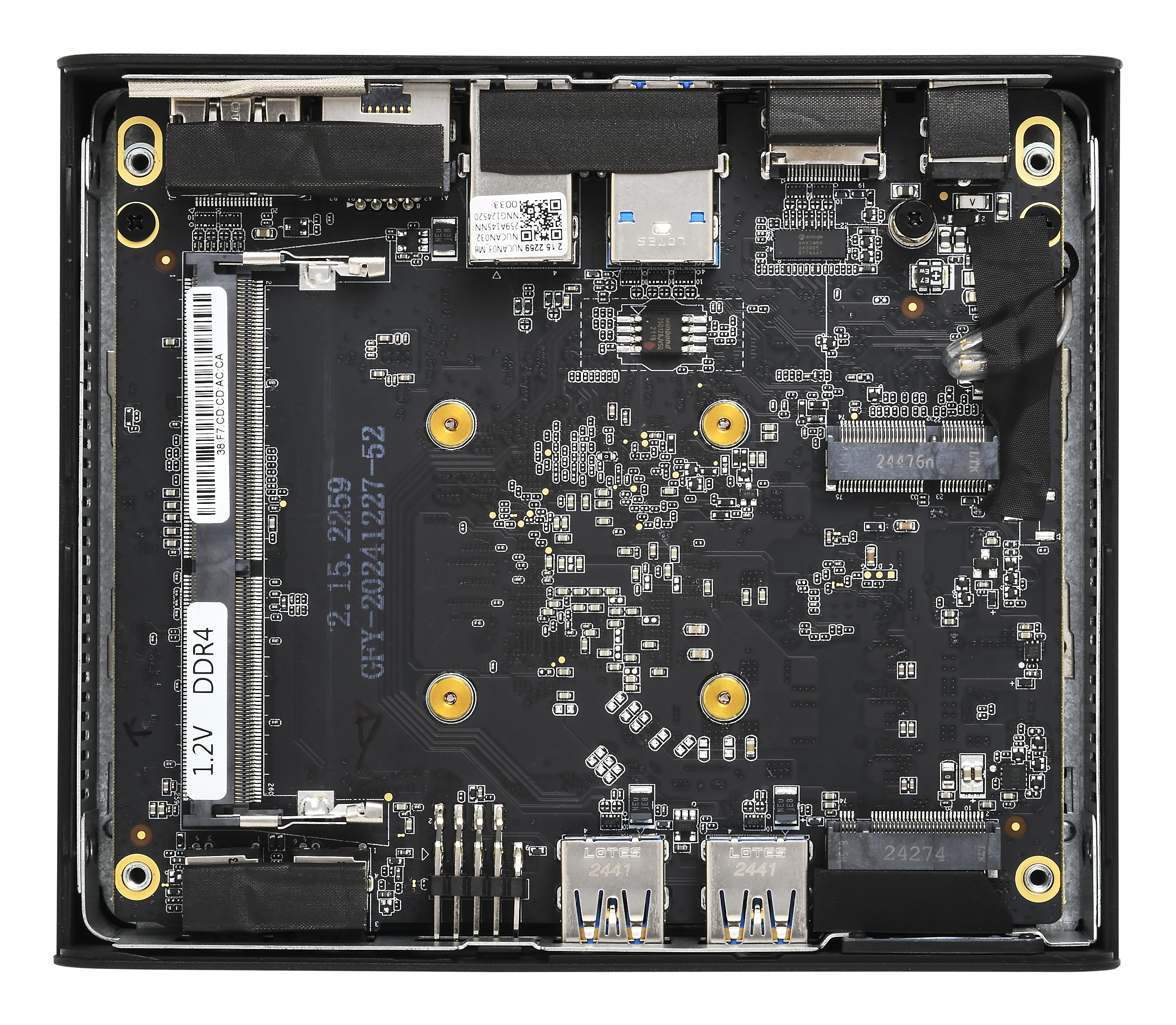 Shuttle NE1010XA PCs/estaci�n de trabajo Intel� N N100 8 GB DDR4-SDRAM 128 GB SSD Slim PC Mini PC Negro