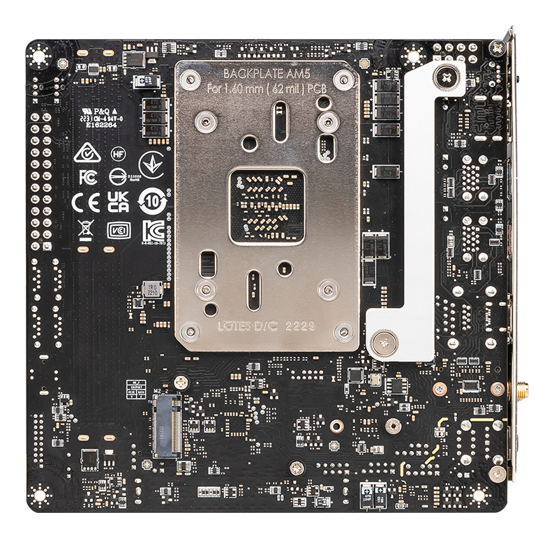 MSI MPG B650I EDGE WIFI - Motherboard - Mini-ITX - Socket AM5 - AMD B650 Chipsatz - USB 3.2 Gen 2, USB-C 3.2 Gen2, USB 3.2 Gen 1, USB-C 3.2 Gen 2x2 - 2.5 Gigabit LAN, Wi-Fi 6, Bluetooth - Onboard-Grafik (CPU erforderlich)