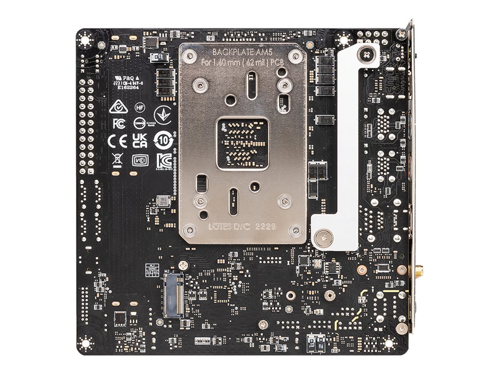 MSI MPG B650I EDGE WIFI - Motherboard - Mini-ITX - Socket AM5 - AMD B650 Chipsatz - USB 3.2 Gen 2, USB-C 3.2 Gen2, USB 3.2 Gen 1, USB-C 3.2 Gen 2x2 - 2.5 Gigabit LAN, Wi-Fi 6, Bluetooth - Onboard-Grafik (CPU erforderlich)