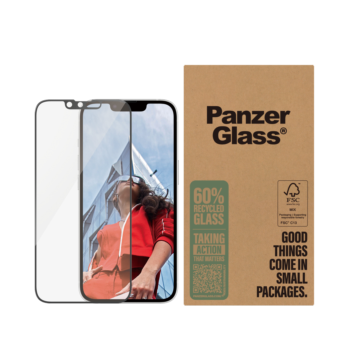 PanzerGlass Bildschirmschutz f�r Handy - ultrabreite Passform