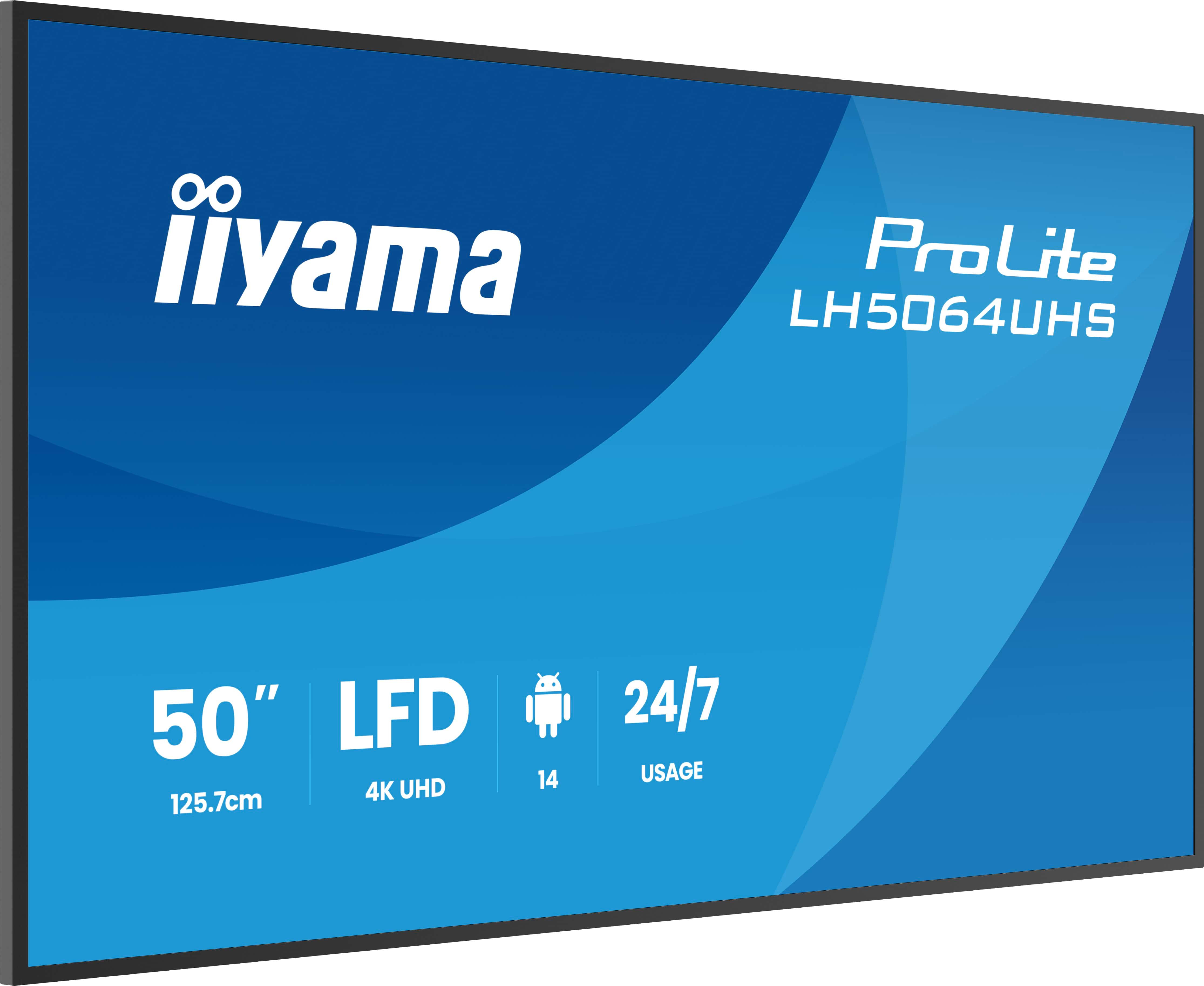 Iiyama LH6564UHS-B1AG 65 IN LCD UHD - Flachbildschirm (TFT/LCD) - 165,1 cm