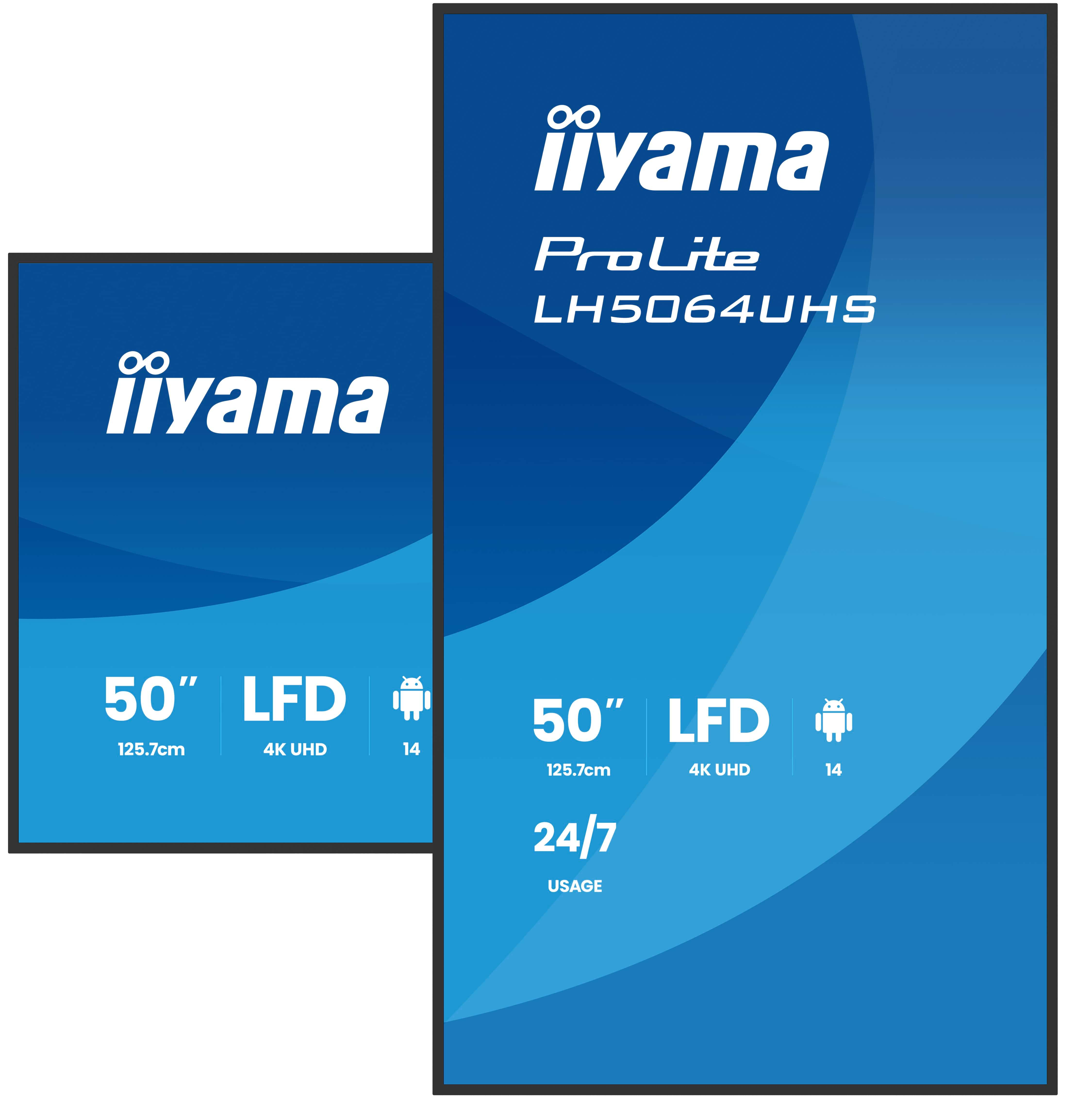 Iiyama LH6564UHS-B1AG 65 IN LCD UHD - Flachbildschirm (TFT/LCD) - 165,1 cm