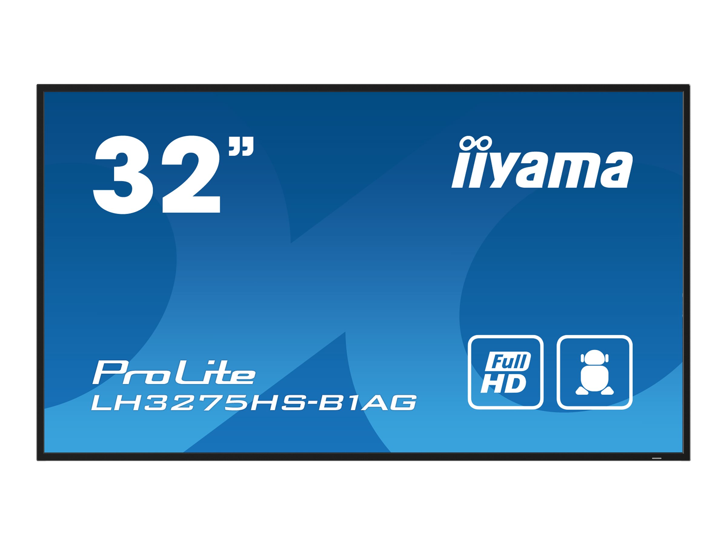 iiyama ProLite Digital signage flat panel 81.3 cm (32) LCD Wi-Fi 500 cd/m� Full HD Black Built-in processor Android 11 24/7