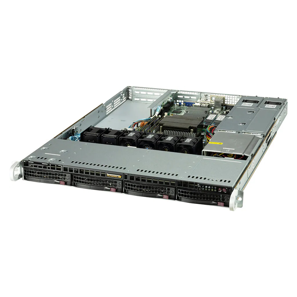 Supermicro Barebone UP SuperServer 1U Single Sockel 1200 SYS-510T-WTR-EU - Complete System - Server-Barebone - Intel Sockel 1200 (Core i)